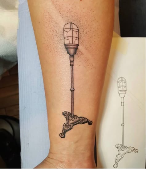 Theatre Ghost Light Tattoo, Theatre Inspired Tattoos, Ghost Light Tattoo, Theatre Tattoo, Possible Tattoo, Tattoo Thoughts, Light Tattoo, Tattoo Leg, Ghost Light