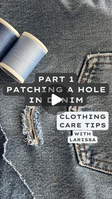 How To Patch A Hole In Jeans By Hand, Patch Hole In Jeans, Jeans Holes Repair, How To Repair A Hole In Jeans, Jeans Repair Embroidery, Sewing Holes In Jeans, Sew Patches On Jeans Diy, Creative Ways To Patch Holes In Jeans, Jeans Repair Ideas