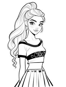 Colorful Pictures To Draw, Barbie Drawing Sketches, Barbie Coloring Pages For Kids, Girl Coloring Pages, Barbie Pictures, Our Mindful Life, Girl Barbie, Barbie Art, Disney Princess Colors