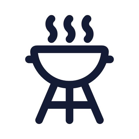 Bbq Grill Icon | Stroke | Rounded | Hugeicons Pro Grill Icon, React Native, Bbq Grill, Icon Pack, Icon Font, Grilling, Free Download, Quick Saves