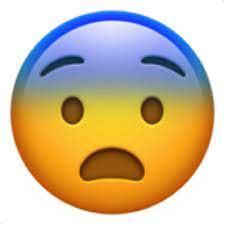 Scared Face Emoji, I Phone Emojis, Scared Emoji, Emoji Cursed, Shocked Emoji, Emoji List, Emoji Copy, 3d Emoji, Scared Face