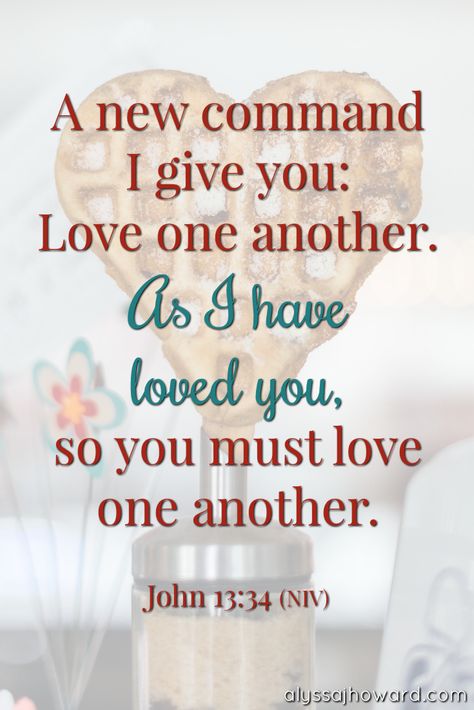 A new command I give you: Love one another. As I have loved you, so you must love one another. - John 13:34 (NIV) Love One Another Quotes, More Than A Feeling, John 13 34, Biblical Scriptures, Decor Quotes, Inspirational Scripture, Love One Another, Christian Encouragement, Best Inspirational Quotes