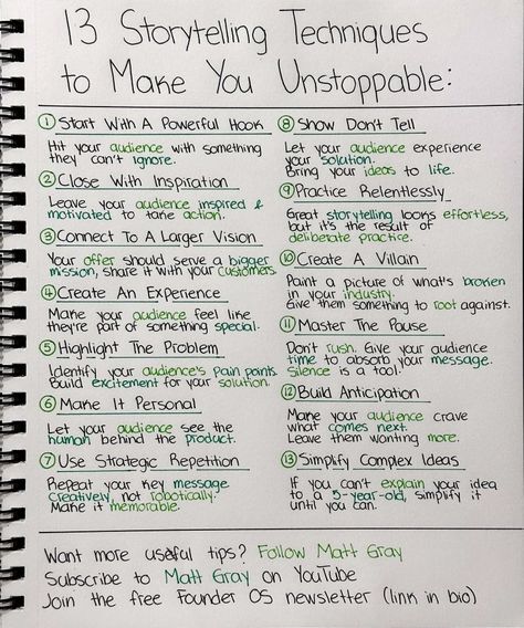 Powerful Person, Matt Gray, Show Dont Tell, Business Storytelling, Storytelling Techniques, The Storyteller, Self Employment, Writing Crafts, Writing Therapy