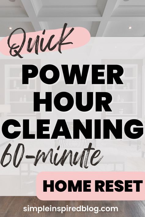 Quick Power Hour Cleaning | 60-Minute HOME RESET #cleaning #cleaningtips #cleaninghacks #cleaningtipsandtricks Clean House 2 Hours, Clean House One Hour, 1 Hour House Cleaning, Whole House Reset Checklist, 1 Hour Cleaning Routine, Power Hour Cleaning, One Hour Cleaning Method, 1 Hour Cleaning Method, Clean House In 2 Hours