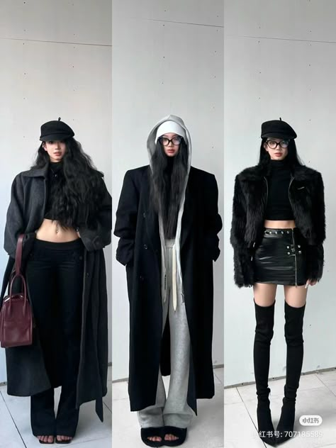 Edgy Girly Outfits, Classy Edgy Outfits, Madrid Outfits, Girl Fashion Style, Edgy Aesthetic, Fashion Top Outfits, Concept Clothing, Casual School Outfits, Outfits Classy