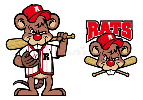 Mascot Illustration, Baseball Vector, Baseball Mascots, Disney Figurines, Love Logo, Retro Cartoons, Mascot Design, School Mascot, Illustrations And Posters