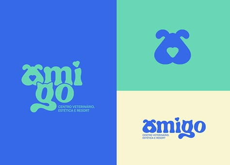 AMIGO PET CENTER - VISUAL IDENTITY brandimage Dog Brand Logo Design, Pet Company Logo, Pet Color Palette, Pets Logo Design, Pet Care Branding, Logo Dog Design, Dog Brand Logo, Dog Branding Design, Pet Hotel Logo