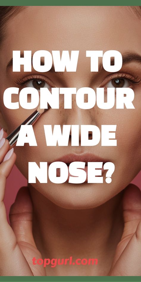 How to Contour a Wide Nose: Your Secret Weapon for a Sculpted Look Nose Shapes Names, How To Contour Big Nostrils, Wide Nose Makeup Looks, How To Contour A Pointy Nose, Narrow Nose Contouring, Contouring Round Nose, How To Contour Your Nose Beginners, Nose Contour With Powder, How To Contour Nose Smaller