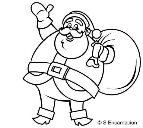 Draw a Jolly Santa Claus Picture Santa Claus Coloring Pages, Santa Claus Coloring, Santa Claus Drawing, Santa Cartoon, Santa Claus Pictures, How To Draw Santa, Santa Coloring Pages, Free Christmas Coloring Pages, Christmas Coloring Sheets