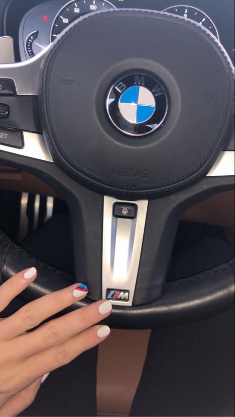 Bmw blue red white nails msport Bmw Snap, Serie Bmw, Bmw Girl, Dream Cars Bmw, Girls Driving, Anne Taylor, Bmw Wallpapers, Bmw Love, Makijaż Smokey Eye