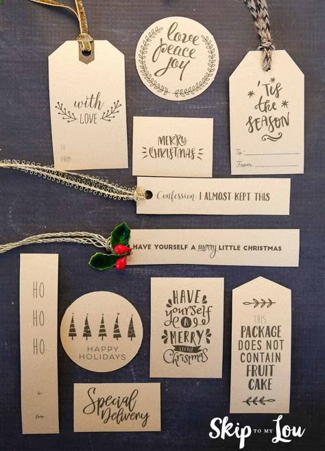 Card Diy Ideas, Free Christmas Tags, Christmas Card Diy, Craft Ideas For Beginners, Free Christmas Tags Printable, Printable Christmas Tags, Aesthetic Craft, Jul Diy, Christmas Information