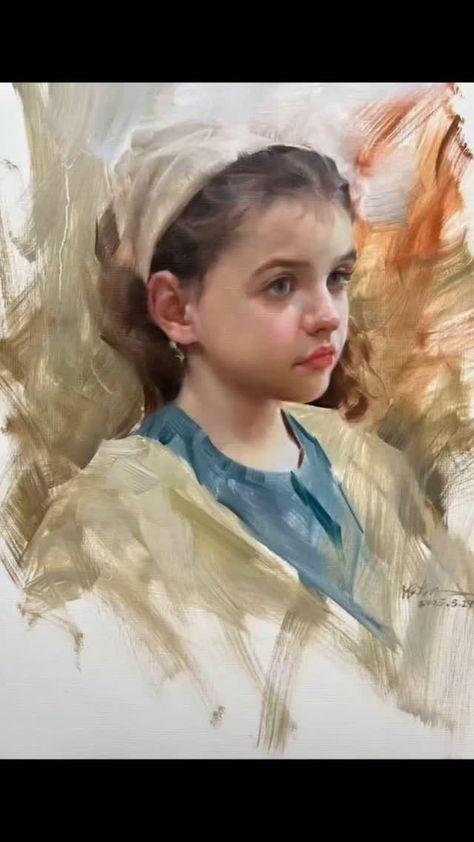 Portrait Painting Steps, Old Masters Paintings Portraits, How To Paint Portraits In Acrylic, Oil Painting Tutorial Videos, Magical Realism Art, Oil Paint Portrait, How To Oil Paint, Child Portrait Painting, Portrait Painting Tutorial