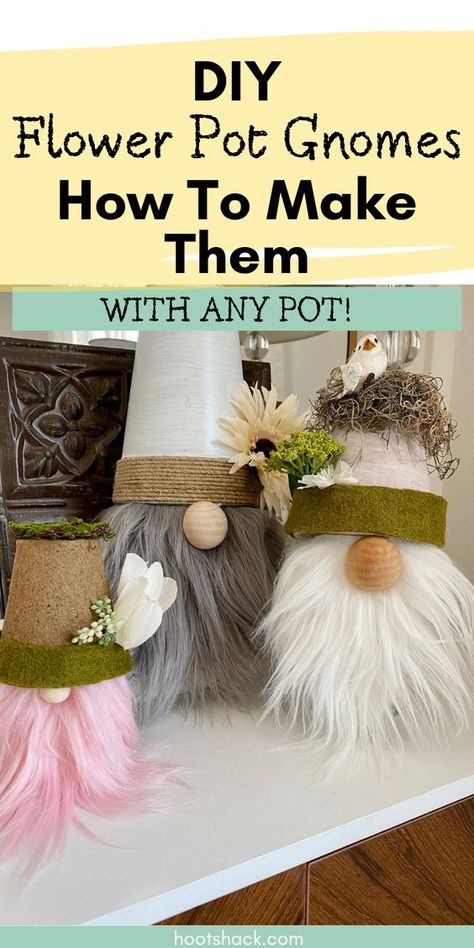 Terracotta Pot Gnomes Diy, Gnome Terra Cotta Pot, Crafts With Small Terra Cotta Pots, Terra Cotta Gnomes, Clay Pot Gnomes Diy, Mini Flower Pot Crafts, Clay Pot Crafts Diy, Clay Pot Gnomes, Flower Pot Gnomes