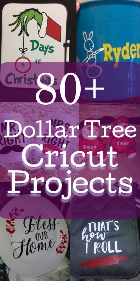 Dollar Tree Cricut Projects, Dollar Tree Cricut, Cricut Explore Air Projects, Cricut Projects Easy, Circuit Crafts, Cute Projects, Cricut Supplies, Cricut Hacks, Idee Cricut