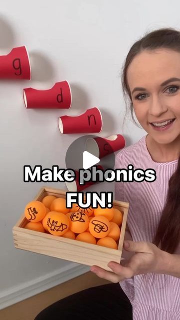 Happy Healthy Classrooms on Instagram: "✨let’s make phonics fun again!✨  In this activity, we are focusing on orally segmenting one-syllable words to identify the final phoneme. Why? Keep reading 👇  🟠 pick up a ball 🟡 say the word out loud  🔵 sound it out  🟣 identify the final sound 🔴 match it to the correct letter and place the ball in that cup  🌈 scream with excitement and repeat   👉 Gaining the confidence to consistently identify the final sound in a word makes a huge difference when it comes to reading and writing. It is a skill that is often overlooked and can take some time to develop.   🥰 If you’re looking for an activity that focuses on letter identification or beginning sounds, check out the reels @happyhealthyclassrooms   ☺️ Don’t forget to differentiate this activity to Sound Identification Activities, Phonemes Activities, Letter Identification Activities, Syllables Activities, Sounding Out Words, Classroom Centers, Letter Identification, Phonics Games, Phonological Awareness