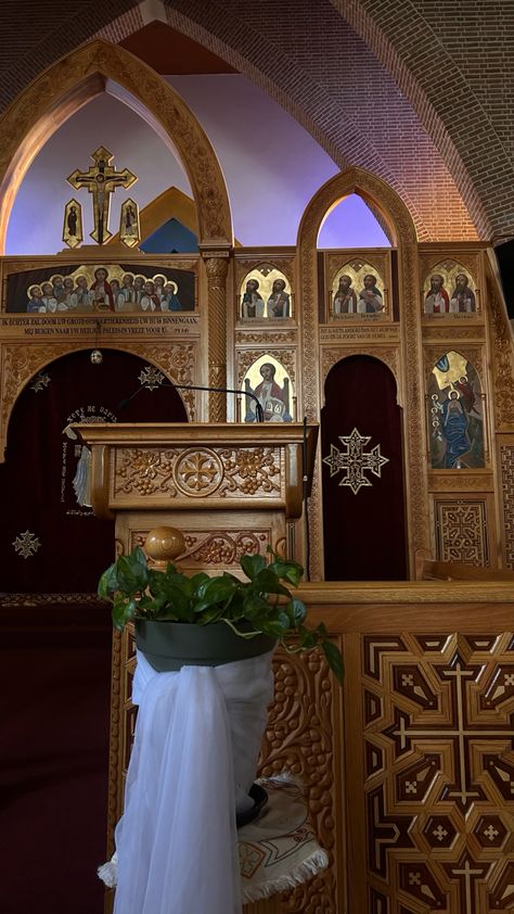 Coptic orthodox church. #aesthetic #christian #christianity #convert #coptic #syriac #assyrian Coptic Orthodox Aesthetic, Coptic Aesthetic, Coptic Orthodox Wallpaper, Church Aesthetic Christian, Orthodox Christianity Aesthetic, Orthodox Church Aesthetic, Building A Relationship With God, Assyrian Wedding, Orthodox Aesthetic