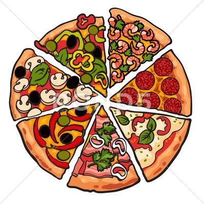 Set of various pizza pieces isolated on white background Stock Illustration #AD ,#pieces#isolated#Set#pizza How To Draw Pizza, Cute Pizza Drawing, Pizza Art Illustration, Pizza Drawings, Pizza Illustration, Pizza Drawing, Pizza Sticker, Piece Of Pizza, Pizza Art