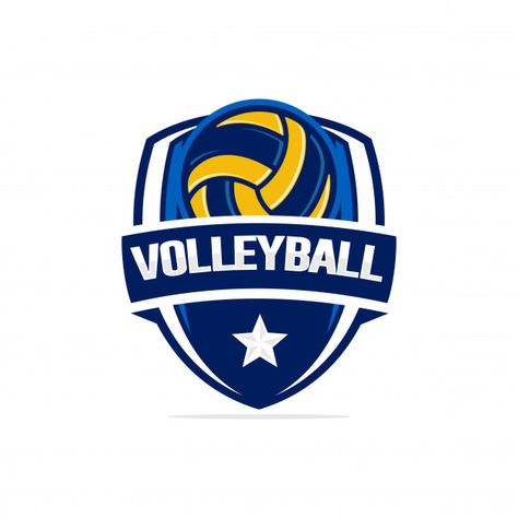 Jersey Volly Design, Logo Volleyball, Volleyball Silhouette, Volleyball Logo, About Volleyball, Cricket Logo, Logo Club, Volleyball Ball, Ball Logo