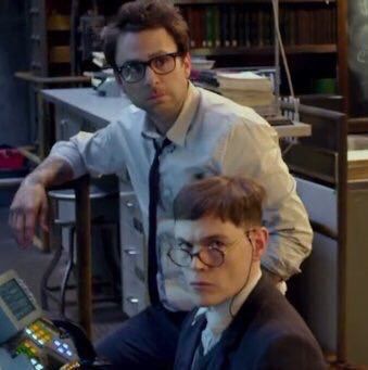 Pacific Rim Newton Hermann, Newt X Hermann, Newt Geiszler, Hermann Gottlieb, Kaiju Groupie, Newton Geiszler, Burn Gorman, Charlie Kelly, Charlie Day