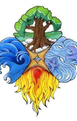 #wattpad #fanfiction the four elements show a balance of the earth. fire shows strength, courage, destruction, and haphazardness. water is calm, free, and ever-changing. air is passage, disperse, and movement. earth is stability, foundation, and reliable. what happens when all the elements are put to the test to save i... Four Elements Tattoo, 5 Elements Of Nature, Element Tattoo, Earth Air Fire Water, Elements Tattoo, The Four Elements, 4 Element, Nature Background Images, Elemental Magic