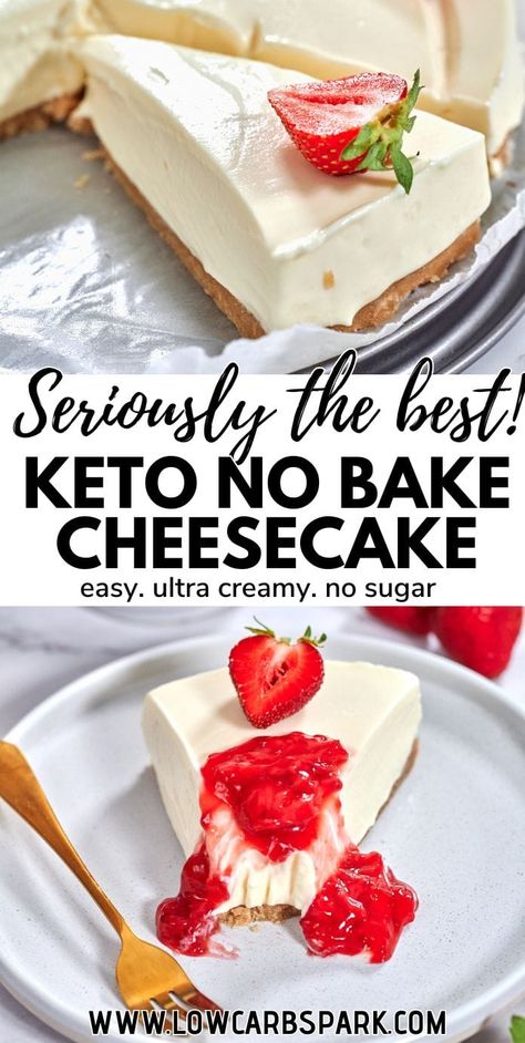 Casserole Recipes Dairy Free, No Bake Keto Cheesecake, Keto No Bake Cheesecake, Keto No Bake, Low Sugar Diet Recipes, Keto Casserole Recipes, Easy Low Carb Meals, Easy No Bake Cheesecake, Recipes Dairy Free