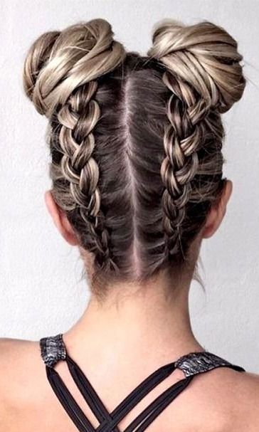 These fun bun braids are the one hairstyle all fashion girls will be wearing this spring School Hairstyles For Teens, Gorgeous Braids, Pinterest Hair, Cool Braids, Back To School Hairstyles, Penteado Cabelo Curto, Teen Hairstyles, Hairstyles For School, Hair Hacks