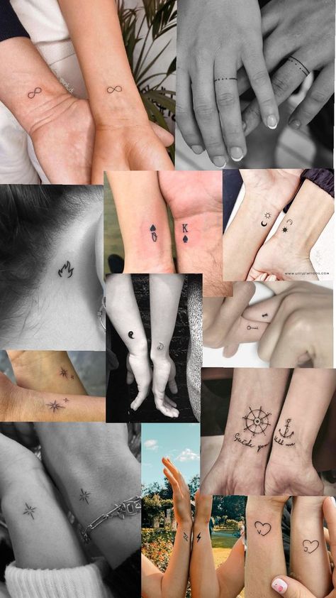 Letter Tattoos Initials, Tattoos Initials, Letter Tattoos, Cute Couple Tattoos, Ring Finger Tattoos, Couple Tattoo, Initial Tattoo, Elegant Couple, Elegant Tattoos