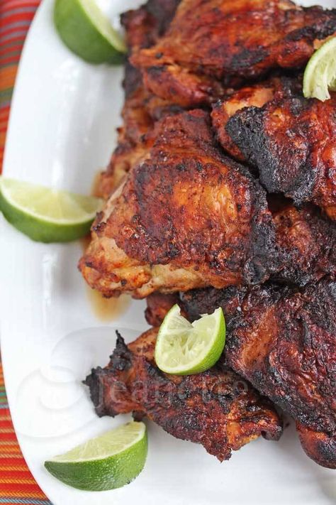 Smoked Grilled Peruvian Chicken Recipe - Jeanette's Healthy Living Peruvian Chicken Recipe, Peruvian Chicken, Hispanic Recipes, Grill Food, Main Entrees, Copy Cats, Peruvian Food, Smoked Meat, Boiled Chicken