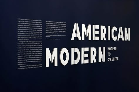 American Modern - The Department of Advertising and Graphic Design Print Design Brochure, Gallery Layout, Ideas For Logos, Exhibition Graphics, Installation Architecture, Museum Branding, Exhibition Title, Office Wall Design, Graphic Artist Designer