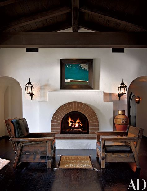 Spanish Fireplace, Colonial Revival House, Monterey Furniture, Spanish Homes, Spanish Mission, Spanish Colonial Revival, Spanish Home, Mediterranean Home Decor, Spanish Style Home