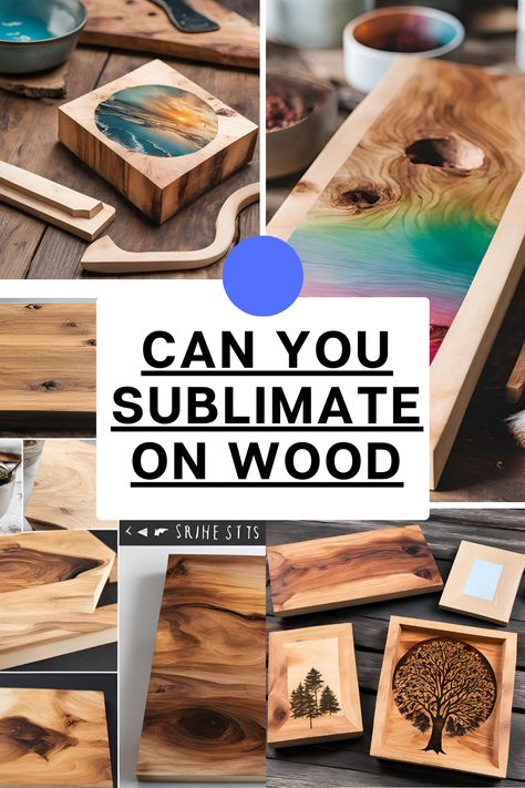 "Can you sublimate on wood? 🌲🖨️ Explore our guide to sublimation on wood and learn how to create stunning, custom designs on wooden surfaces. #Sublimation #WoodPrinting #DIYProjects #CustomDesigns #CraftingGuide #PrintingTechniques" Can You Sublimate On Wood, Router Designs In Wood, Sublimation On Wood Signs, Sublimating On Wood, Circuit Wood Projects, Sublimation On Wood How To, Wood Sublimation Ideas, How To Sublimate On Wood, Cricut Sublimation Projects