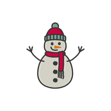 Small Christmas Embroidery, Simple Snowman, Trendy Embroidery Designs, Snowman Embroidery, Mini Snowman, Winter Embroidery, Trendy Embroidery, Christmas Embroidery Designs, Needle Punch