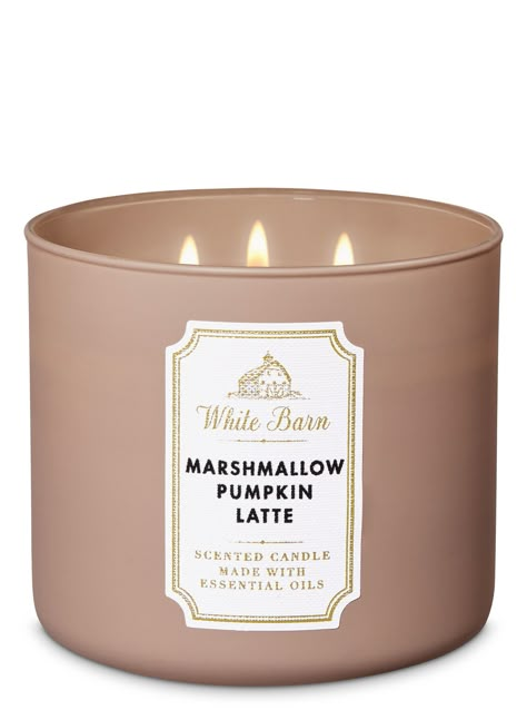 Marshmallow Pumpkin Latte, Latte Candle, Lilin Aroma, Marshmallow Pumpkin, Strong Scented Candles, Fall Scenery, Candle Obsession, Candle Bath, Bath N Body Works