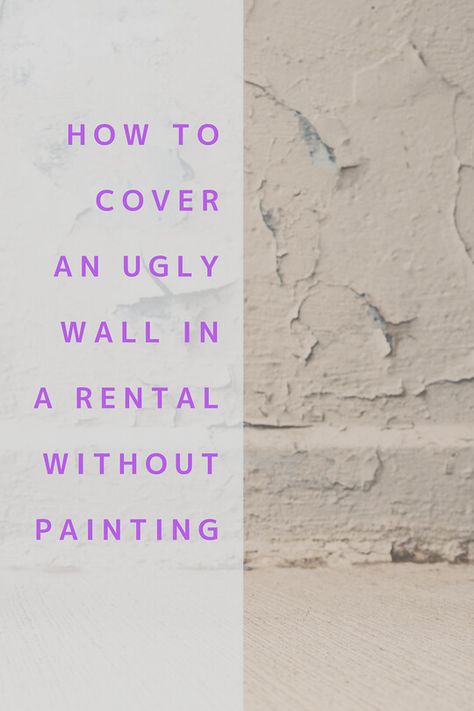 The Cheapest Way to Cover An Ugly Wall In A Rental Without Paint - dress your home - best interior design blog, home decor blog featuring Indian interior designers and architects, Bangalore Woodchip Wallpaper Disguise, Damaged Wall Covering Ideas, Cheap Wall Covering Ideas, Cheap Wall Covering, Ugly Wallpaper, Temporary Wall Covering, Temporary Wall Decor, Bathroom Wall Coverings, Fake Walls