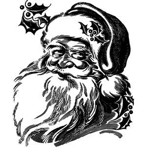 Santa Drawing, Stary Papier, Santa Claus Drawing, Christmas Black And White, Santa Canvas, Christmas Sketch, Christmas Santas, Graphics Fairy, Drawing Face