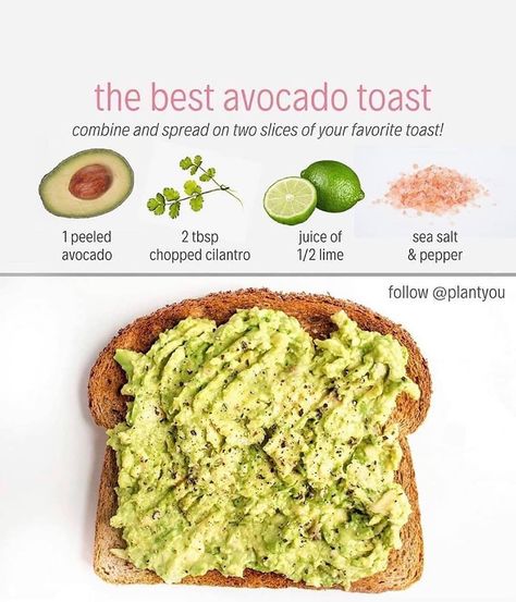 Which of these vegan recipes looks best to you? 😍⠀ -⠀ 1. Banana bread 🍌 🍞⠀ 2. Avocado toast 🥑 🍞⠀ 3. Easy vegan sushi 🍣 ⠀ 4. Peanut butter smoothie 🥜🥤⠀... How To Make A Avocado Toast, How To Eat Avocado, Avocado Toast Recipe Vegan, Avocado Toast Ideas, Vegan Avocado Toast, Healthy Avocado Recipes, Best Avocado Toast Recipe, Recipe For Banana Bread, Avocado Recipes Breakfast