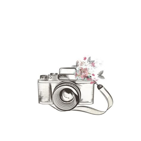 Logo Design Inspiration Photography, Vintage Camera Aesthetic, Camera Tattoo Design, Camera Clipart, Photographer Tattoo, Camera Logos Design, Camera Cartoon, Camera Drawing, Camera Tattoo