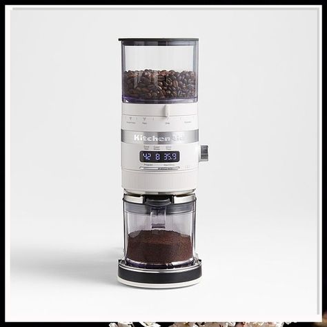 Looking for the best burr coffee grinders to elevate your morning brew? Look no further! Our curated list of top-rated burr coffee grinders will help you achieve the perfect grind for a delicious cup of coffee every time. Say goodbye to uneven grounds and hello to a smooth, flavorful coffee experience with these must-have grinders. Kitchenaid Matte, Kitchenaid Espresso, Portable Coffee Maker, Espresso At Home, Coffee Trailer, Exchange Program, Burr Coffee Grinder, Automatic Espresso Machine, Yard Tools