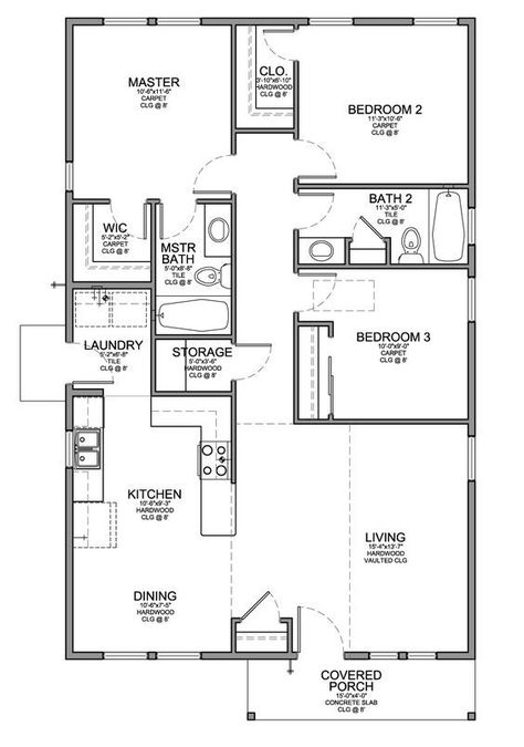 26 Harmonious Simple 3 Bedroom Floor Plans House Plans 64d9450916f7c - 7 best 3 bedroom house pl... 3 Room House Plan, House Photoshoot, Four Bedroom House Plans, Three Bedroom House Plan, House Plans With Photos, Bungalow Floor Plans, Two Bedroom House, 2 Bedroom House Plans, Small House Floor Plans