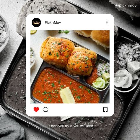 Photoshoot Food, Food Web Design, Restaurant Advertising, Veg Restaurant, Restaurant Social Media, Media Advertising Design, Food Template, Food Photoshoot, Pav Bhaji