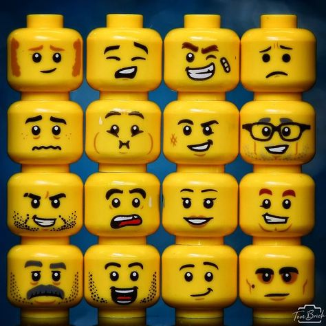 Tom Brick on Instagram: "Whats your Mood? Today a new package arrived from the PAB order at @lego And I also ordered new faces. Here are some of awesome expressions officially made. There are so many and many more. I wish I could order all of them. While I orederd these I already had some ideas how to use them. But whats your mood? Happy, sad, tired? Choose your head Brick on ° ° ° ° ° ° ° ° ° ° ° ° ° ° ° ° ° ° ° ° ° #lego #love #sport #toyphotography #toy #disneyprincess #sip #stuckinp Figure Face, Lego Faces, Lego 3d, Refugees Art, Head Female, Female Accessories, Lego Accessories, Lego Head, Lego Minifigs