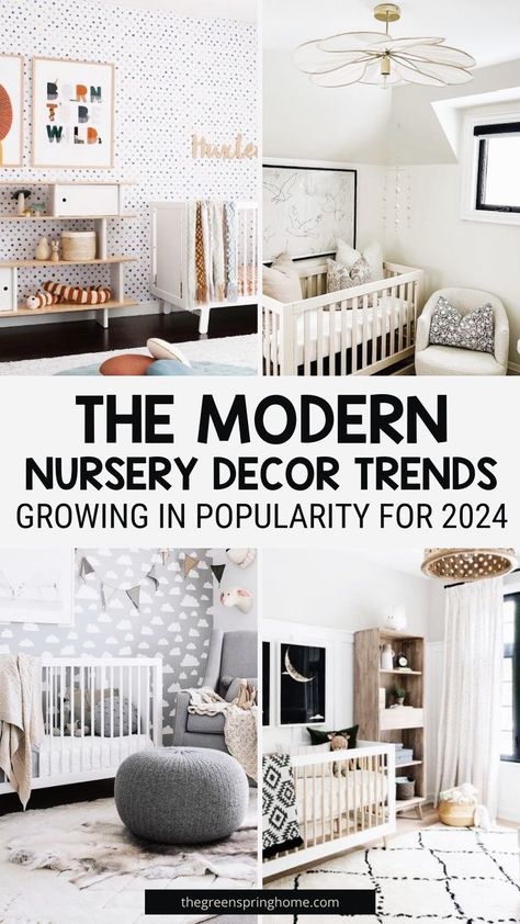 Elevate your nursery with the latest design inspirations in The Top Nursery Room Trends for 2024! From dreamy beach nursery themes to trendy green color palettes, discover the perfect blend of style and comfort. Explore the latest nursery room trends and transform your space into a haven for your little one. Top Nursery Themes, Baby Nursery Trends 2024, Nursery Trends 2024, 2024 Nursery Trends, 2024 Nursery, Nursery 2024, Nursery Ideas Modern, Nursery Room Diy, Neutral Nursery Colors