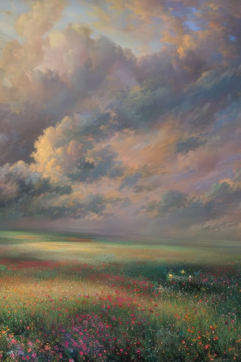 Art Aesthetic Painting, Painting Nature, Pretty Landscapes, Landscape Art Painting, Aesthetic Painting, Ethereal Art, Dreamy Art, Painting Inspo, Painting Art Projects