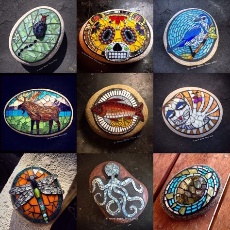 I Can Show You How To Create A Mosaic On Stone For Your Garden | Bored Panda Garden Turtle, Art On Stone, Mosaic Tiles Crafts, Mosaic Rocks, Mosaic Stepping Stones, Mosaic Garden Art, Mosaic Animals, Mosaic Art Projects, Mosaic Tile Art