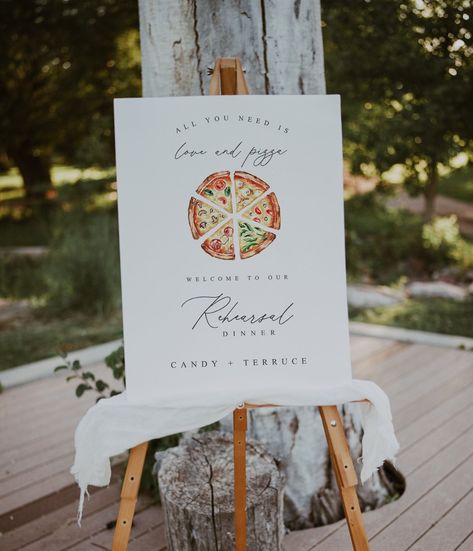 Engagement Welcome Sign, Rehearsal Dinner Themes, Rehearsal Dinner Welcome Sign, Rehearsal Dinner Planning, Photo Png, Pizza And Beer, Welcome Sign Template, Dinner Decoration, Dinner Themes