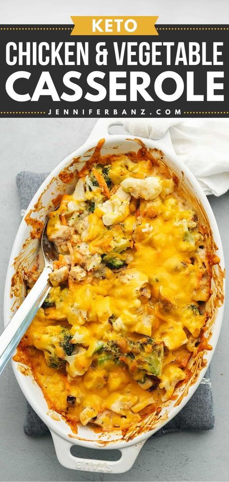 Low Carb Chicken Casserole Recipes, Keto Meat Recipes, Chicken And Vegetable Casserole, Low Carb Casserole, Best Chicken Casserole, Low Carb Chicken Casserole, Keto Meat, Keto Chicken Casserole, Easy Keto Dinner Recipes