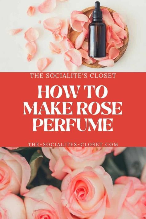 Perfume Tutorial, How To Make Homemade Perfume, Rose Petal Uses, Essential Oil Perfumes Recipes, Homemade Perfume, Lavender Perfume, Fresh Rose Petals, Organic Perfume, Diy Scent