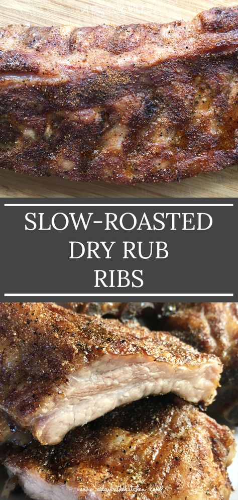 Oven Ribs Fall Off The Bone Dry Rub, Pork Back Ribs Oven, Slow Roasted Ribs, Babyback Ribs In Oven, Oven Roasted Ribs, Rub For Pork Ribs, Dry Rub Ribs, Pork Loin Back Ribs, Oven Pork Ribs