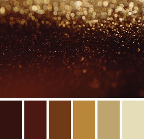 Gold Accent Color Palette, Gold And Brown Color Scheme, Red And Gold Palette Colour Schemes, Brown Gold Colour Palette, Brown And Gold Palette, Red Brown Gold Color Palette, Earthy Gold Color Palette, Black And Gold Pallet, Antique Gold Color Palette