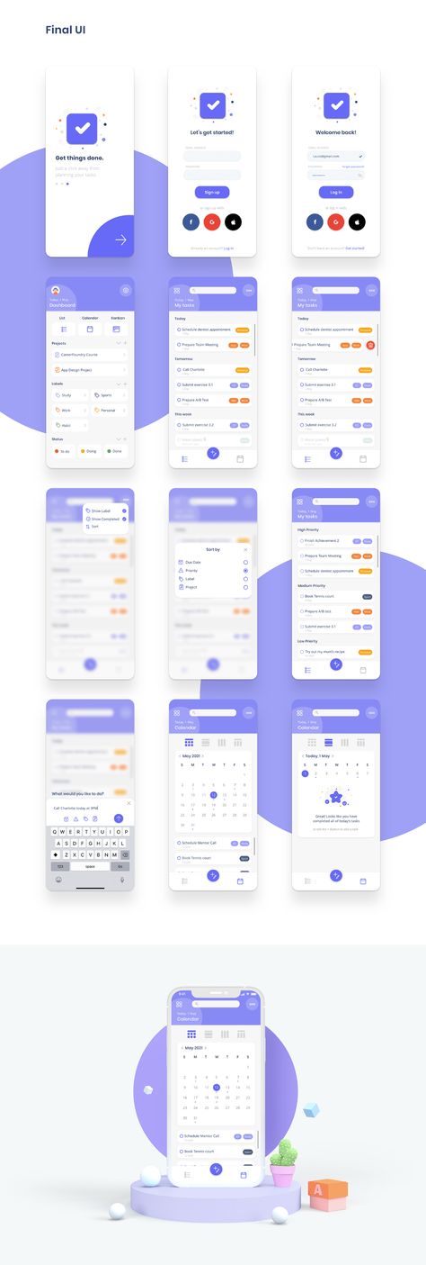 E Learning Mobile App Design, To Do List App Android, List Ui Design Mobile, Web App Ui Design, Application Ui Design, App Design Trends, To Do App, App Design Layout, Ux App Design